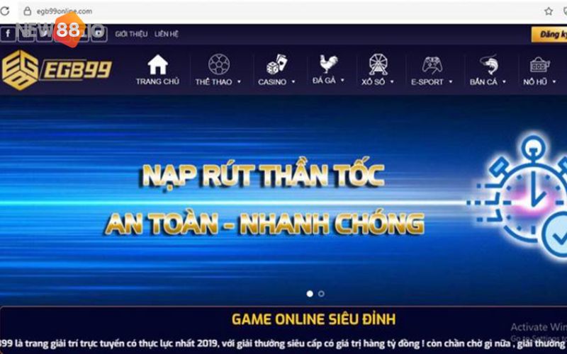 Nhà Cái EGB99 – Một Sân Chơi Đáng Mong Đợi Cho Anh Em Cược Thủ 7 Tốc độ các giao dịch nhanh, tiện lợi