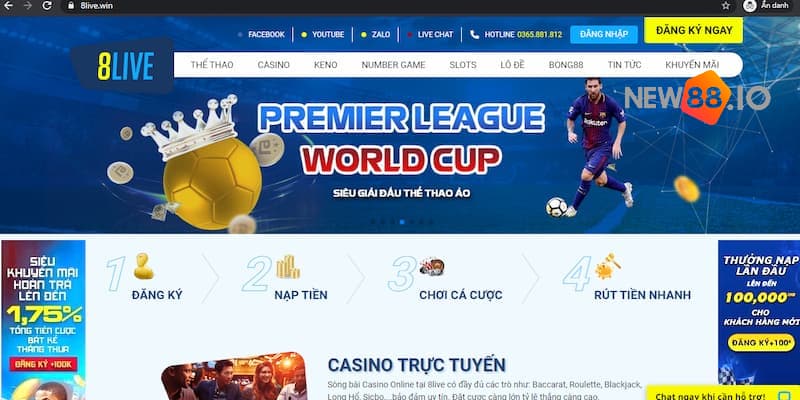 8Live - Điểm cá cược đẳng cấp cho tất cả anh em cá cược 7 8Live