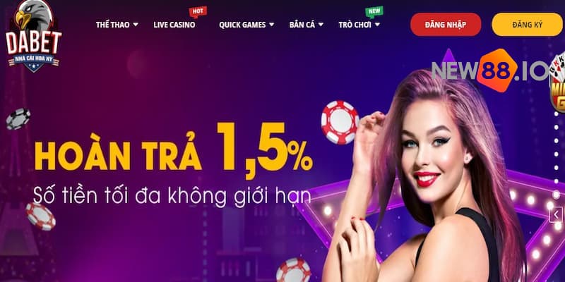 Nhà cái Dabet - Sân chơi mang đẳng cấp thế giới từ Hòa Kỳ 7 Dabet